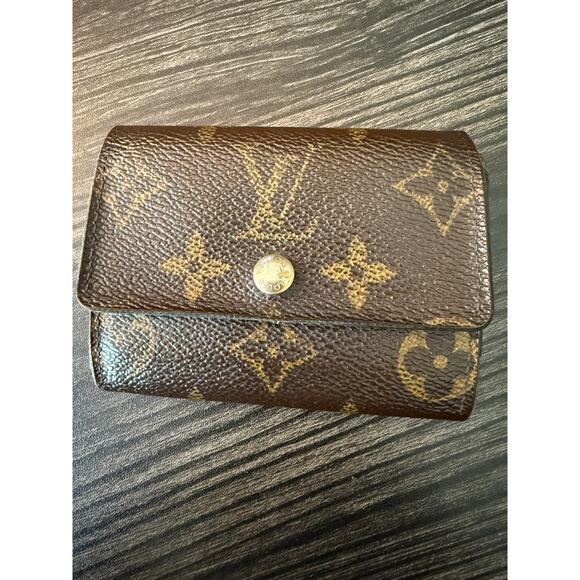 LOUIS VUITTON Porte Monnaie Plat Coin Purse Wallet - Picture 1 of 11
